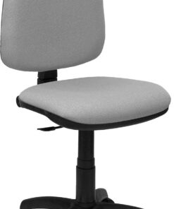 Piqueras y Crespo 04CP - Silla de Oficina ergonómica, Asiento y Respaldo tapizados en Tejido Bali, Color Gris