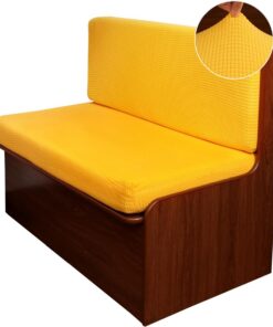 CRFATOP Fundas de cojín de comedor para caravana, funda de cojín elástica de jacquard para sofá biplaza, funda protectora de muebles para caravana, caravana, banco de automóvil, 1 funda de respaldo y