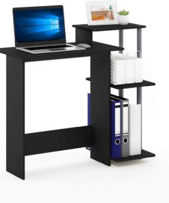 Furinno Escritorio, Negro/Gris