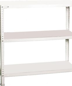 Simon Rack Estantería Metálica 900x900x500 mm - Advantage | 3 Alturas, Bandeja Metal, 75 kg de Punto Flexión, Blanco, Pintura anticorrosión, Montaje con tornillo