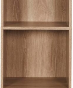 HOME DECO FACTORY - HD0224, Columna 2 Cajones, Modelo Klaus, Colección Natural Crush, Mobiliario, Mueble de Baño, 40 x 160 x 30 cm, Marrón