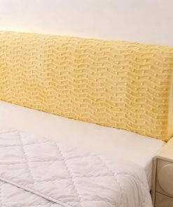 Funda de cabecera elástica de Terciopelo, Protector de cabecera, Funda Suave y cálida for cabeceras Individuales Dobles for Dormitorio y apartamento