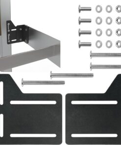 Adaptador Universal Cabecero 2 Adaptadores Metálicos Alta Resistencia con | Soportes de Fijación para Somier Para Hogar Dormitorio Hotel Muebles Sueño Soporte Pie de Cama