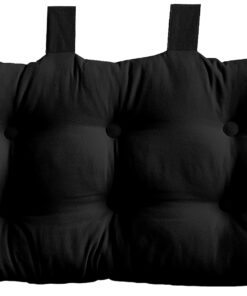 Disfrute de Inicio 2007 TL070045 - cabecero de la Cama en Tela, 70 x 9 x 45 cm, Tela, Negro, 9 X 45 CM