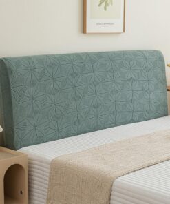 Funda para cabecero – Funda de protección elástica todo incluido a prueba de polvo, material jacquard de elastano para decoración elegante de dormitorio