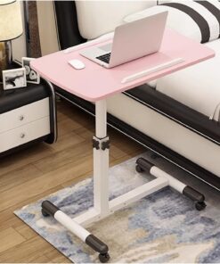Mesa rodante para Oficina Escritorio de Dormitorio Simple computadora for el hogar Mesita Noche móvil Mesa pequeña Ajustable