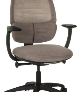 hjh OFFICE Silla de Oficina ergonómica RI-Cover Silla giratoria con Apoyo Lumbar Regulable, Respaldo Transpirable, Gris