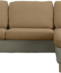 Estoralis Sumatra | Funda Asiento y Respaldo sofá y sillón Bielástica | Tejido Súper Elástico C/ 06 Beige | Talla L (Entre 50-85 cm x 95-130 cm y 10-20 cm Alto