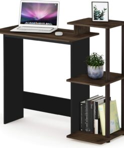 Furinno Efficient Escritorio, Madera, Columbia Nogal y marrón, 39.62 x 100.58 x 85.34 cm