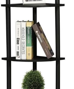 Furinno Estantes sin herramientas Nogal oscuro 5 niveles