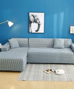 Protector De Muebles,Forma L Elasticidad Cubierta Del Sofá,Patrón Impreso Escudo Del Sofá Resistencia A Las Arrugas Cubiertas De Sofá,Seccional No-resbalón Sofá Slipcover,Cubierta -Q Loveseat / 57"-70