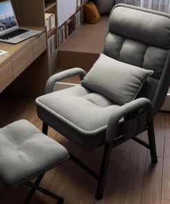 Moderna silla reclinable plegable – Cómodo sillón reclinable para dormitorio/sala de estar – Silla de ocio relajante – Elegante silla de descanso para máxima comodidad