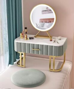 Juego de mesa de tocador con cajones organizadores, escritorio de maquillaje para muebles de dormitorio del hogar