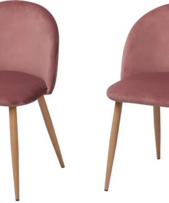 La Silla Española Pedraza Silla, Telas, Rosa Maquillaje, 77 cm (Alto) x 46 cm (Ancho) x 47 cm (Profundidad)