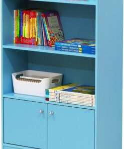 Furinno Stylish KidKanac Estanterías, Madera, Azul Claro