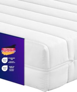 Traumnacht Easy Comfort Colchón Enrollado, Certificado Öko-Tex, Dureza 4 (Firme), 90 x 190 cm, Altura 13 cm, Fabricado según Estándares Alemanes de Calidad