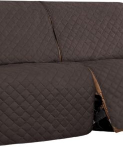 Easy-Going Funda de sofá reclinable de Gran tamaño, Funda Reversible para sofá reclinable Doble, Funda de sofá Dividida para Cada Asiento con Correas elásticas para Perros, Mascotas (2 plazas