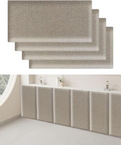 Acolchado de pared anticolisión, paneles de pared acolchados tapizados, paneles de cabecero autoadhesivos, protección de cojín de pared 3D, adhesivo de pared a prueba de golpes, despegar y
