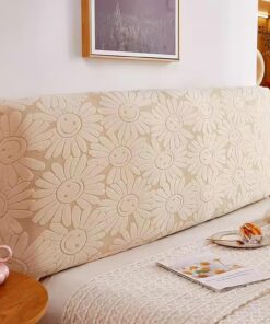 Funda de cabecera de Cama 120/150/180/200/220, Funda de cabecera de Cama, elástica Todo Incluido