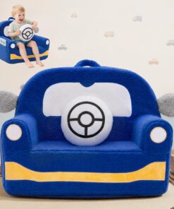OUOZZZ Sillón para niños a partir de 1 año, sofá y sillón para bebé de Sherpa, 1-3 | Mini sofá para niños, cómodo sillón de espuma, suave para decoración de habitación de bebé, bonito regalo de cumpleaños