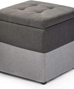 Tocador Taburete de Almacenamiento con reposapiés, Taburete de sofá de Tela de Moda Banco de Almacenamiento de Almacenamiento Creativo Banco de Zapatos de Cambio Otomano 40 × 40 ×