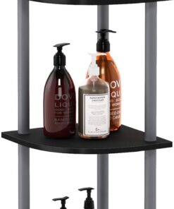 Furinno Estantería Negro/Gris 3 niveles