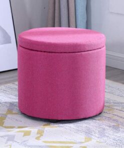 Reposapiés tapizado Reposapiés, reposapiés de Almacenamiento, Banco de Zapatos de Madera Maciza Estable, Robusto y Suave para Maquillaje, Sala de Estar, reposapiés de almacenamient