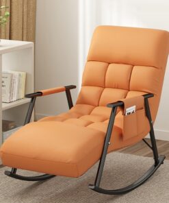 Mecedora Con Respaldo Ajustable ,sillones Para El Salón Plegable 5 Velocidad Ajustable,sillon Relax,butacas De Salon,Moderno Sillón Reclinable Butaca Salon De Relax,Tumbonas Jardin Exterior ( Color :