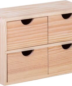 Miniblock 4 cajones en Madera de Pino