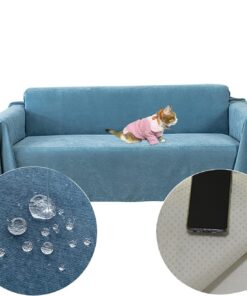Loveseat - Funda para sofá, impermeable, antideslizante, duradera, completa, para sofá, tela, muebles, protección de sofá para mascotas, pelo, niños, perros y gatos, arañazos, 230 x 180 cm