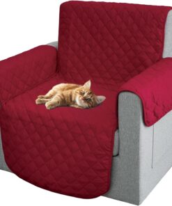 Comart - Funda Sillón Majestic - Acolchada Reversible - 1 Plaza - Burdeos