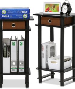 Furinno Mesa Auxiliar marrón