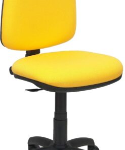 Piqueras y Crespo 04CP - Silla de Oficina ergonómica, Asiento y Respaldo tapizados en Tejido Bali, Color Amarillo