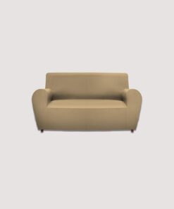 GEMITEX - Funda para sillón de 1 Plaza Gemiglam, Color Pardo, de Tejido bielástico de Color Liso, Fabricada en Italia, poliéster