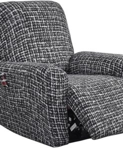 Funda para sofá reclinable Funda elástica para sillón de Descanso 4 Piezas Funda elástica para sillón reclinable, sillón de Masaje(Carlo)