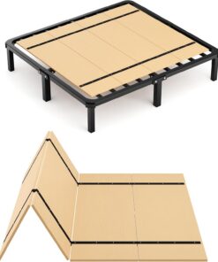 Imperius Somier plegable, tablón de bunkie, listones de soporte de cama, tablas de cama para debajo de la cama, individual (60 x 30 pulgadas)