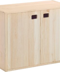 Astigarraga Kit Line Armario Almacenaje Dinamic 2 Puertas y 3 Baldas, Madera Pino - 53,5x70,8x33cm
