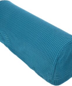 DOITOOL 2 Piezas Funda Elástica para Reposabrazos de Sofá de Polar Azul de Protector para Sillones Hogar y Oficina y Resistente