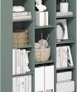 Furinno Luder Estantería De 11 Cubos Reversible 9,4x29,1x41,7 para Salón Dormitorio Oficina Verde Salvia