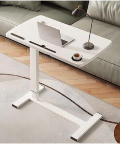Mesa rodante para Oficina Mesita de Noche móvil, Mesa Comedor Plegable y Ajustable, Unidad pequeña, Escritorio Estudio for Dormitorio, for Ordenador