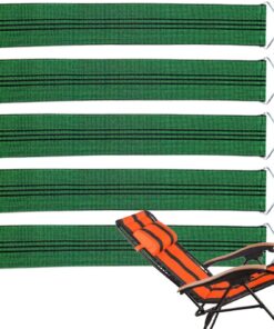 Cinturones de Tela para Sillón Reclinable, Juego De 5 Tiras De Sustitución para Hamaca Y Tumbona, Tiras De Refuerzo Resistentes para Reparación De Asientos De Jardín Y Playa