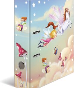HERMA Archivador de anillas con palanca Jardín de infancia con motivo Danza de hadas, A4, 70 mm, con estampado interior, 1 carpeta con motivos