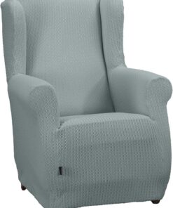 Estoralis Sumatra | Funda de Sillon Bielástica | Tejido Súper Elástico C/ 04 Azul | para Sillon Orejero de 70 a 110 cm. | Protector de Calidad | Súper Ajustable