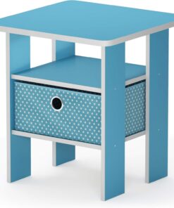 Furinno Andrey Mesa Auxiliar, Azul Claro/Azul Claro, una Unidad