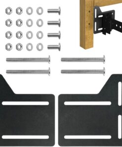 Soportes Cabecero Armazón Metálico Cama 2 Piezas Adaptador Metálico de | Soportes Cabecero y Somier para Muebles de Dormitorio de Montaje en Pared, Residencias,
