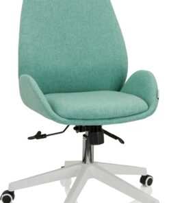 hjh OFFICE 729434 Silla de Escritorio AVEA I Tela Azul Silla de Oficina giratoria de Altura Regulable con Respaldo Alto y ergonómico