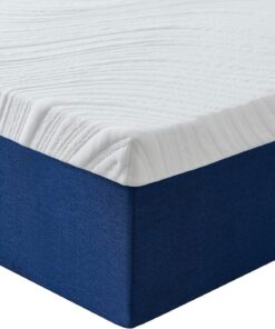Hiimgo Colchón doble pequeño de espuma viscoelástica, 190 x 120 x 25 cm | Soporte ortopédico de firmeza media, cubierta de punto tallada transpirable, alivio del dolor de espalda y presión