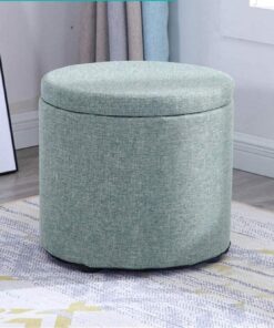 Reposapiés tapizado Reposapiés, reposapiés de Almacenamiento, Banco de Zapatos de Madera Maciza Estable, Robusto y Suave para Maquillaje, Sala de Estar, reposapiés de almacenamient