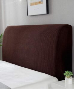 Funda de cabecera de Cama de algodón Doble, Funda de cabecera de Cama, protección de Muebles, de Tela elástica, decoración de Dormitorio a Prueba de Polvo(12,120 * 70CM)