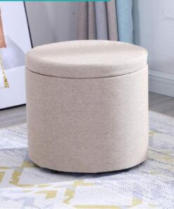 Reposapiés tapizado Reposapiés, reposapiés de Almacenamiento, Banco de Zapatos de Madera Maciza Estable, Robusto y Suave para Maquillaje, Sala de Estar, reposapiés de almacenamient